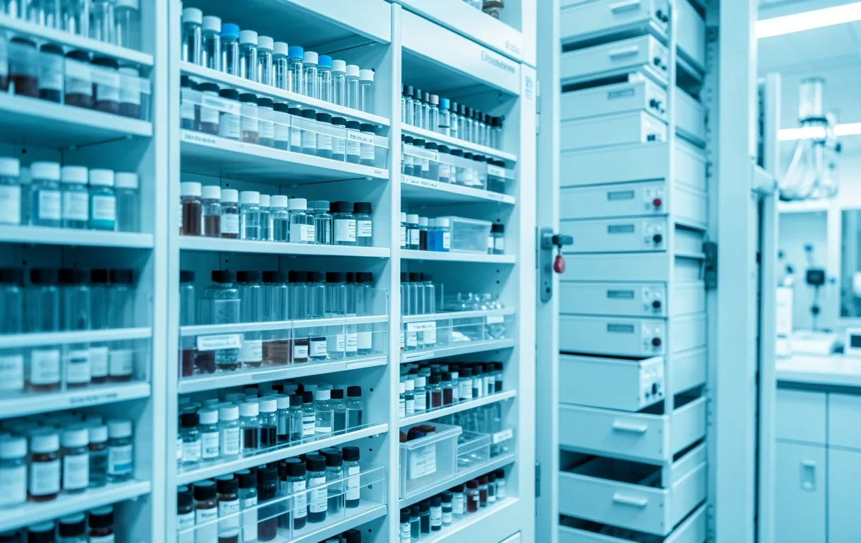 High-density laboratory matrix storage