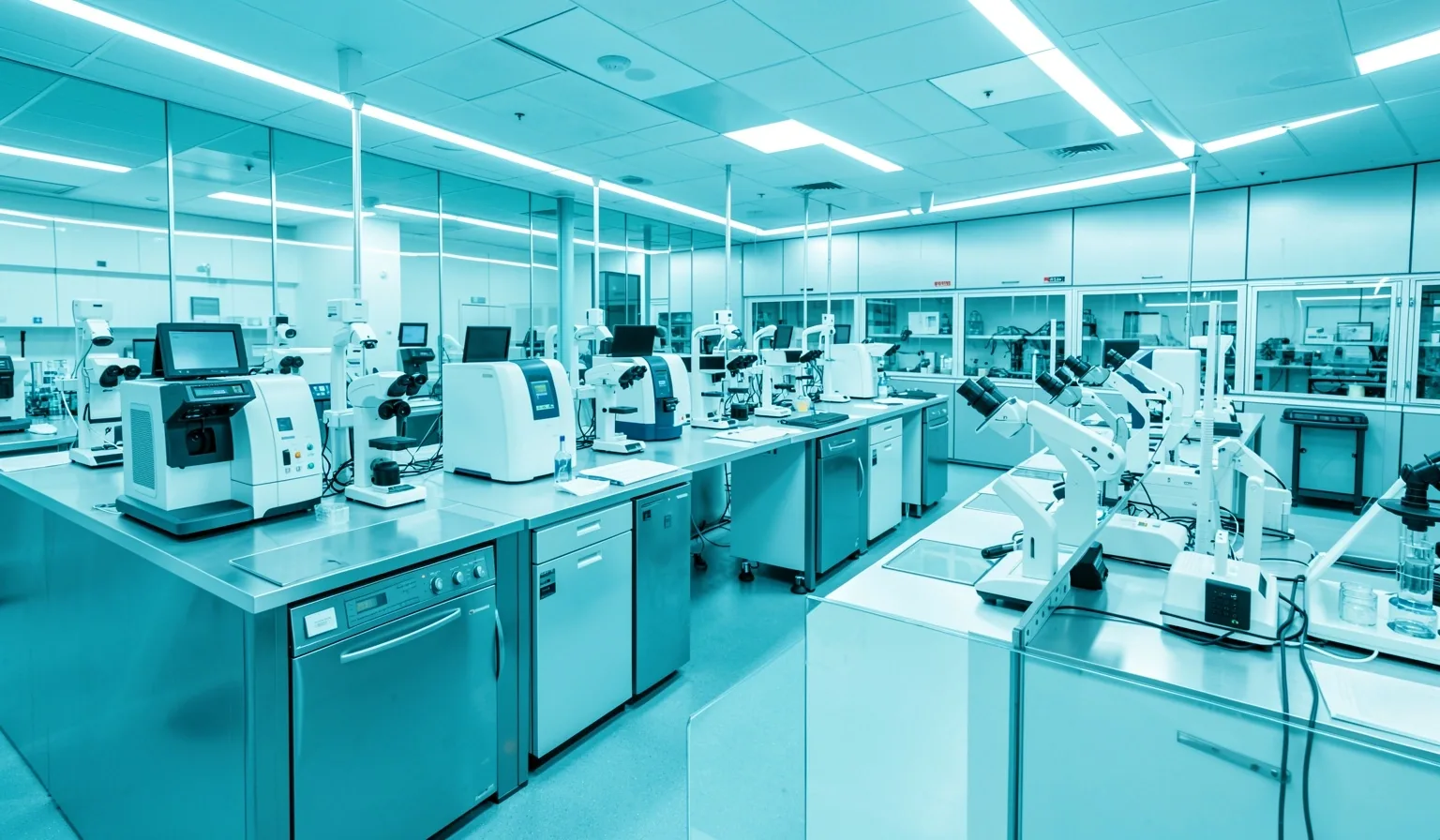 Laboratory success story background